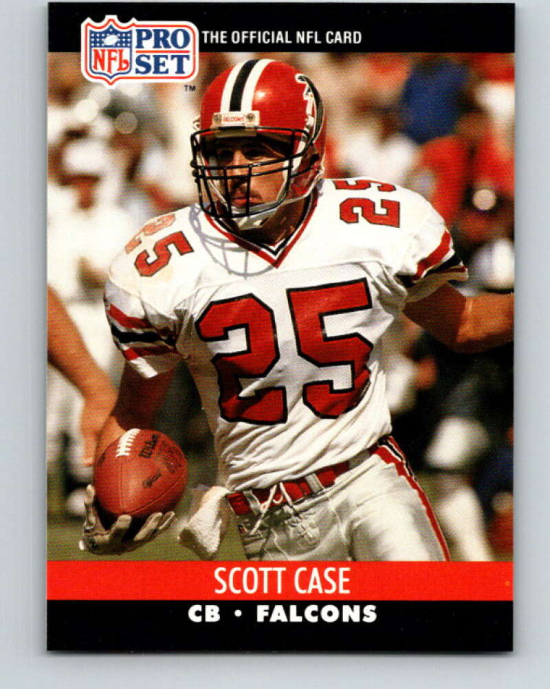 1990 Pro Set #427 Scott Case Mint Atlanta Falcons Image 1
