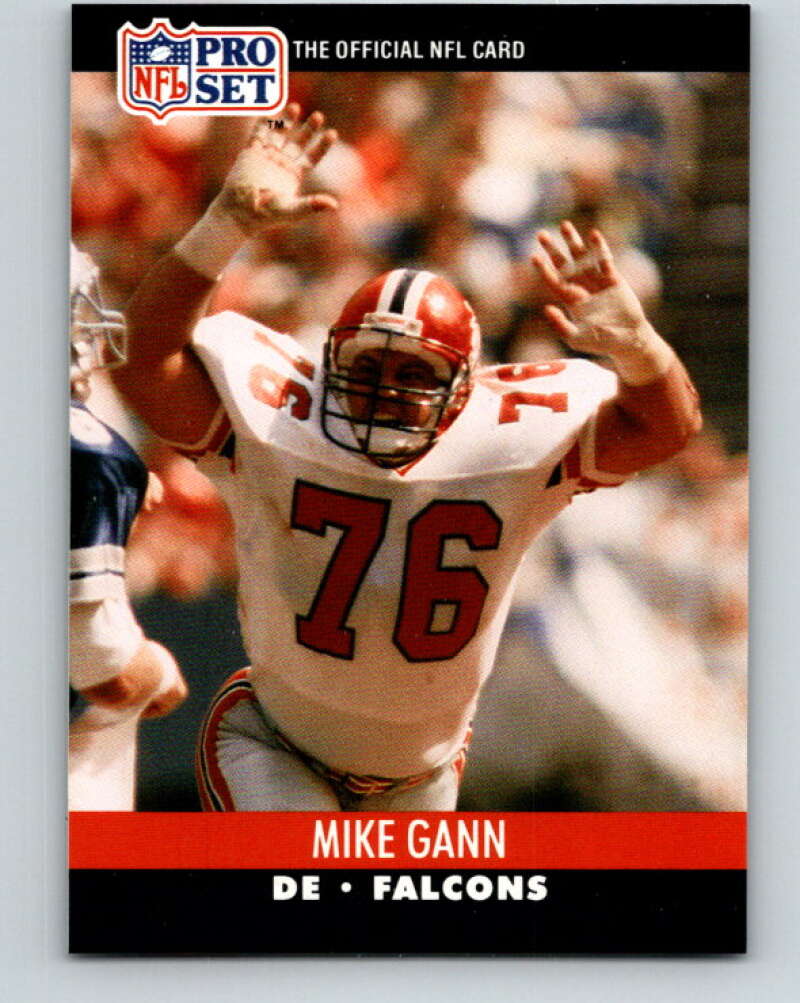 1990 Pro Set #429 Mike Gann Mint Atlanta Falcons Image 1