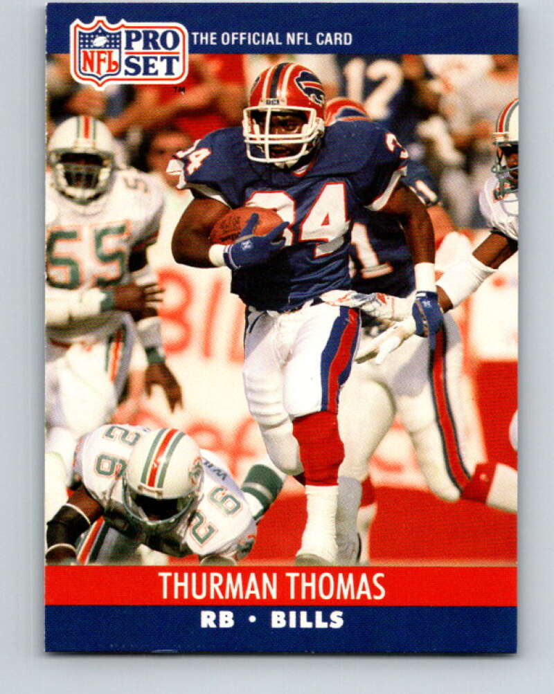 1990 Pro Set #444 Thurman Thomas Mint Buffalo Bills Image 1