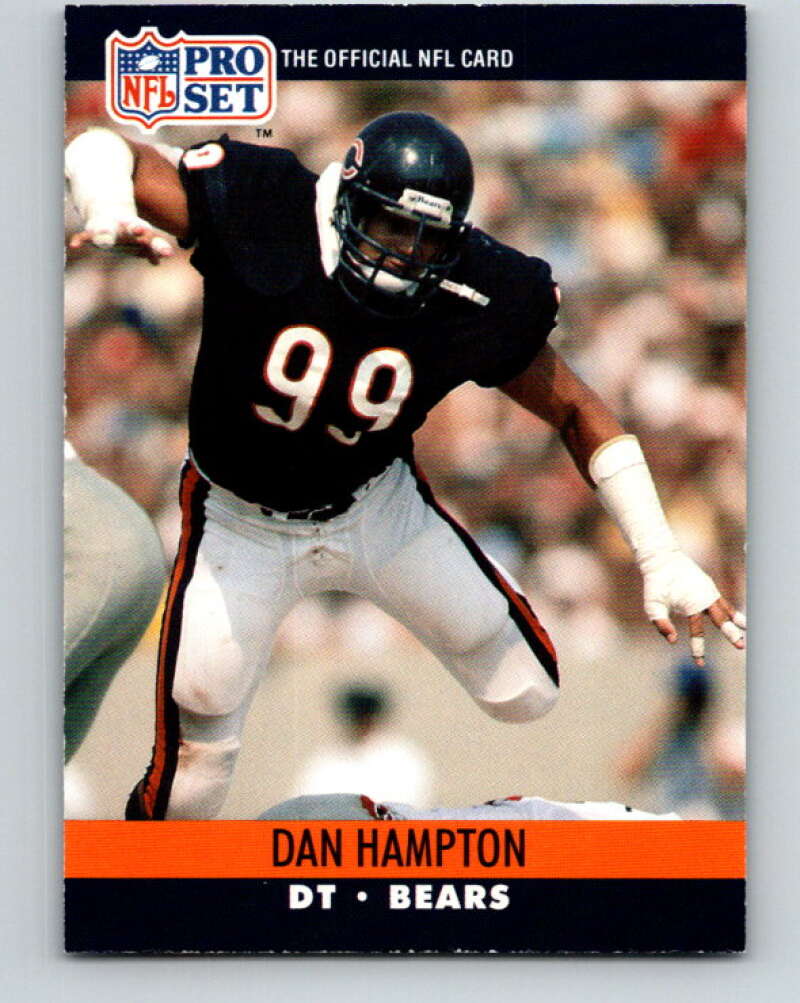 1990 Pro Set #449 Dan Hampton Mint Chicago Bears Image 1