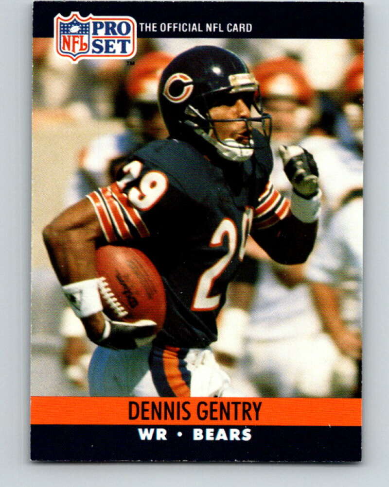 1990 Pro Set #451 Dennis Gentry Mint Chicago Bears Image 1