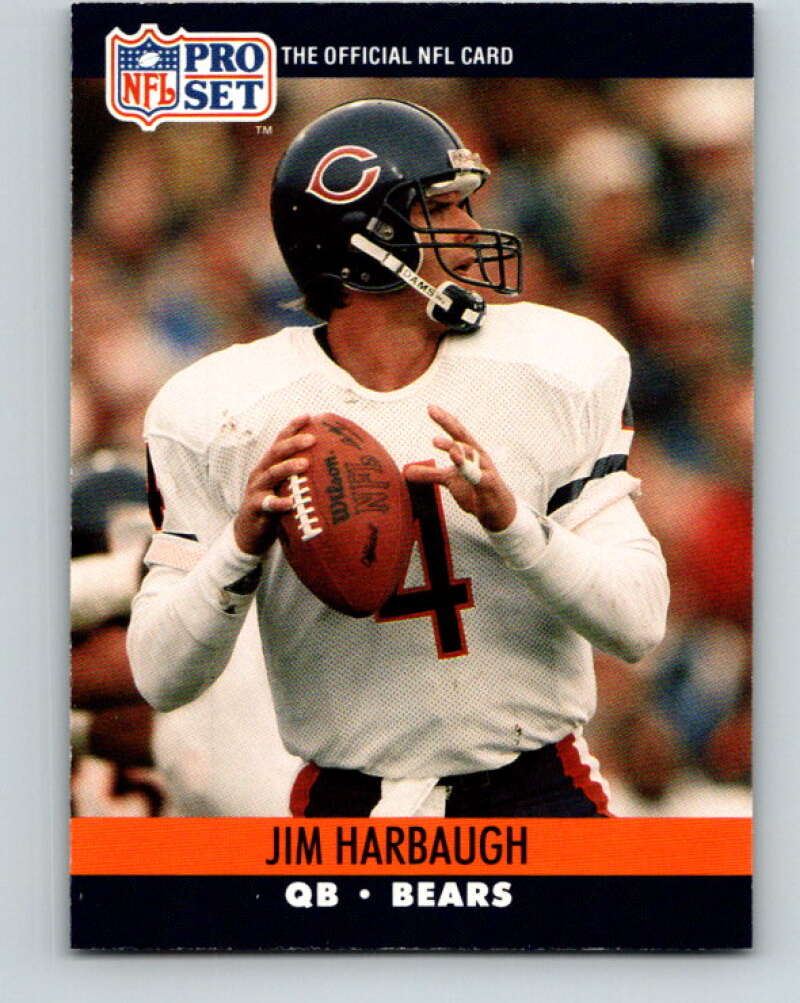 1990 Pro Set #452 Jim Harbaugh Mint Chicago Bears Image 1
