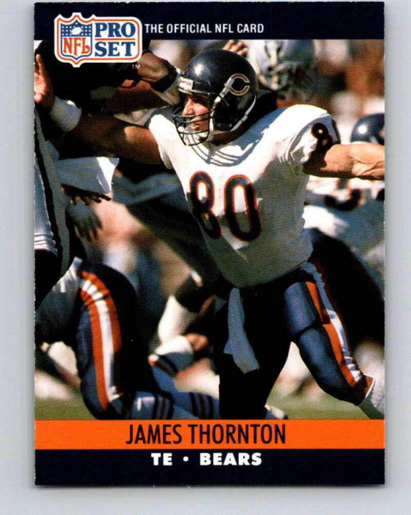 1990 Pro Set #457 James Thornton Mint Chicago Bears Image 1