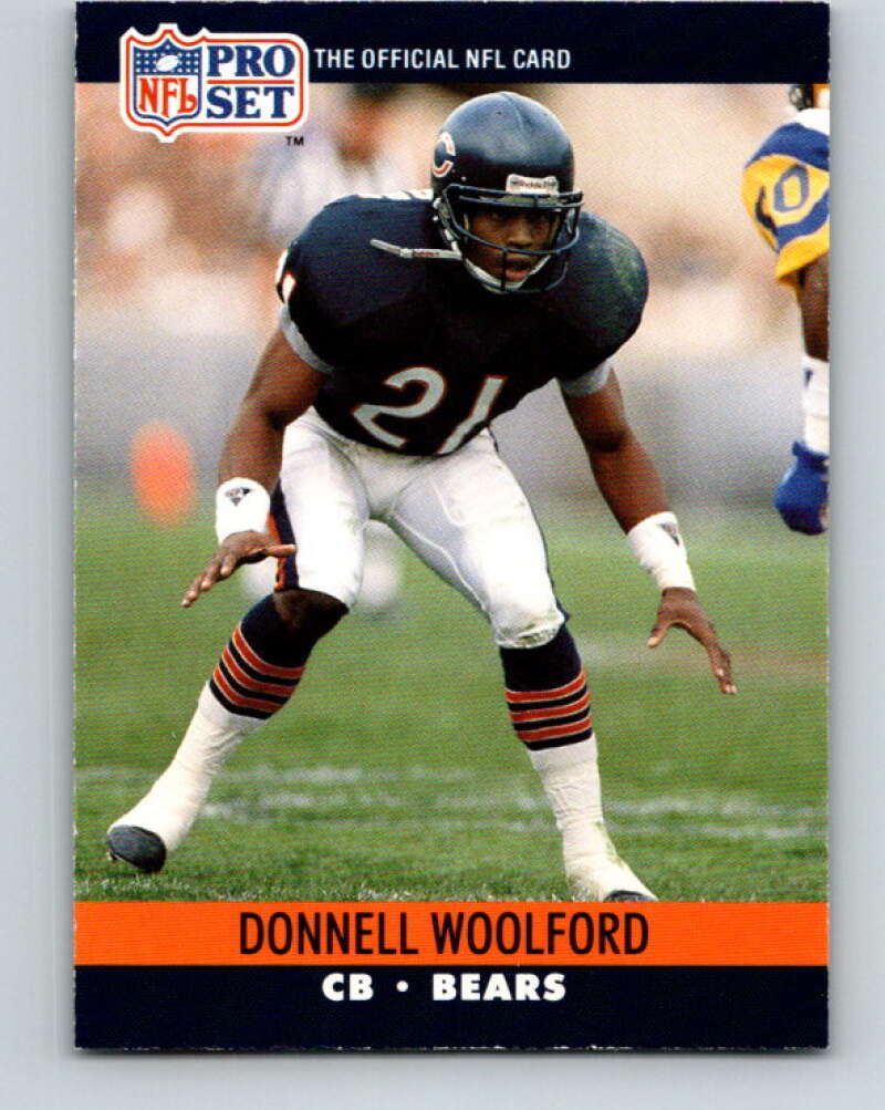 1990 Pro Set #459 Donnell Woolford Mint Chicago Bears – Hockey