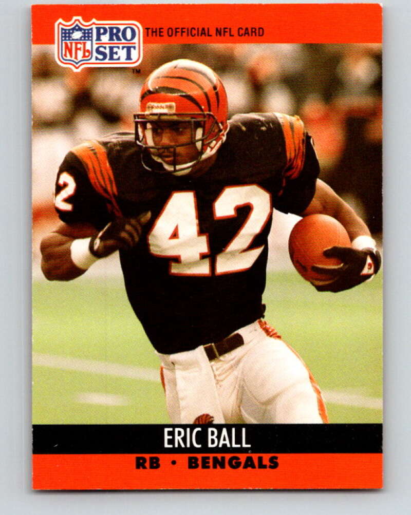 1990 Pro Set #460 Eric Ball Mint Cincinnati Bengals Image 1