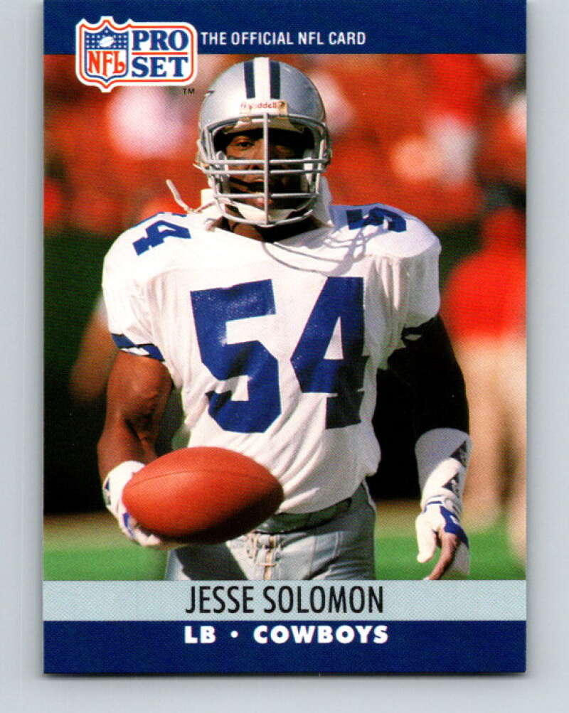 1990 Pro Set #482 Jesse Solomon Mint Dallas Cowboys Image 1