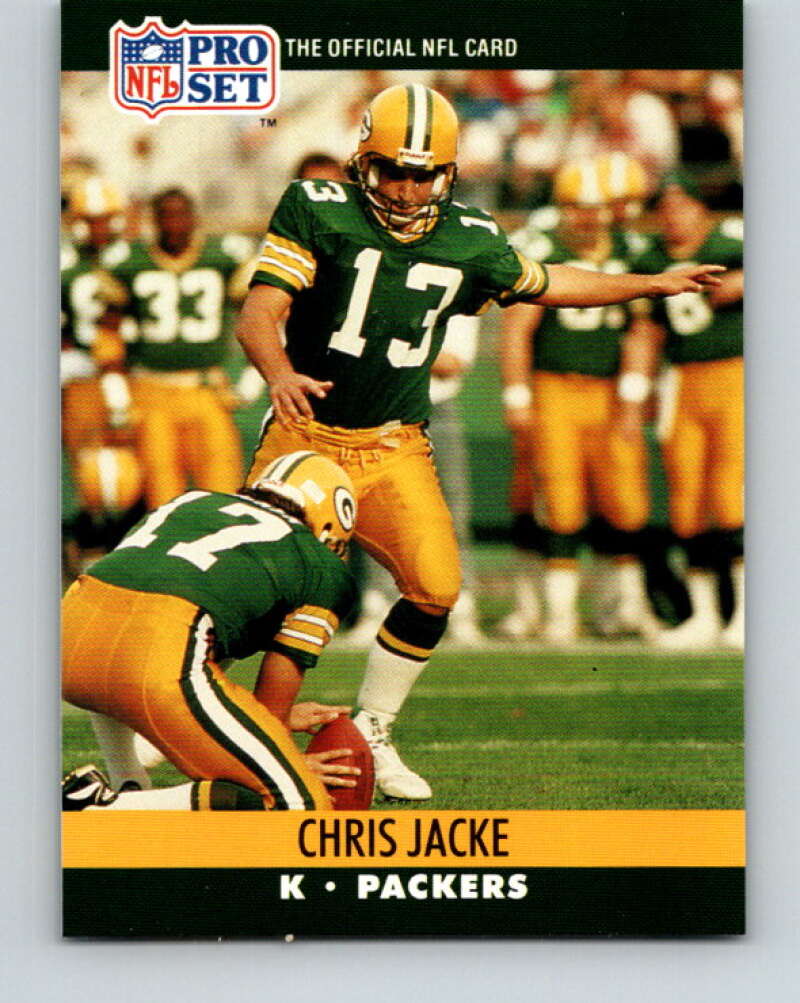 1990 Pro Set #501 Chris Jacke Mint Green Bay Packers Image 1