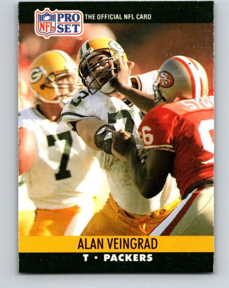 1990 Pro Set #502 Alan Veingrad Mint RC Rookie Green Bay Packers Image 1