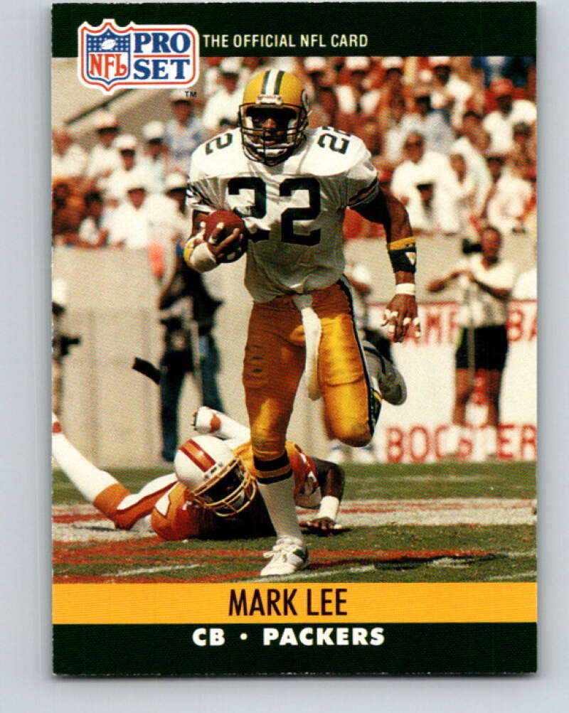 1990 Pro Set #503 Mark Lee Mint Green Bay Packers Image 1