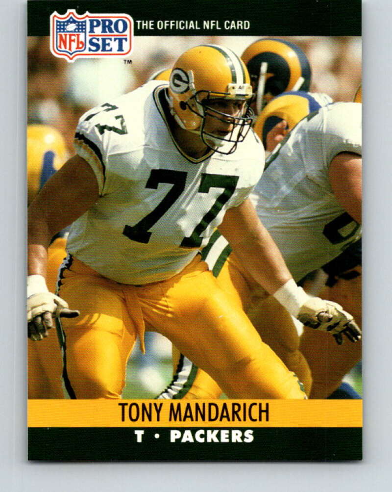 1990 Pro Set #504 Tony Mandarich Mint Green Bay Packers Image 1