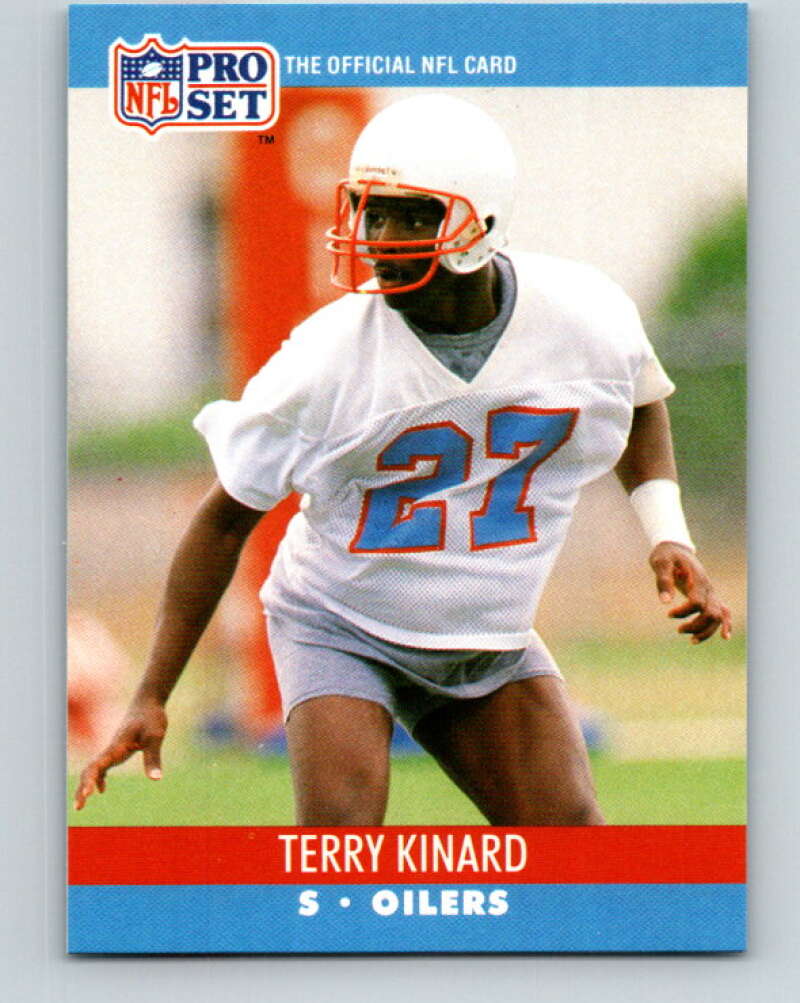 1990 Pro Set #513 Terry Kinard Mint Houston Oilers Image 1