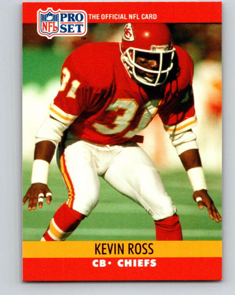 1990 Pro Set #534 Kevin Ross Mint Kansas City Chiefs Image 1