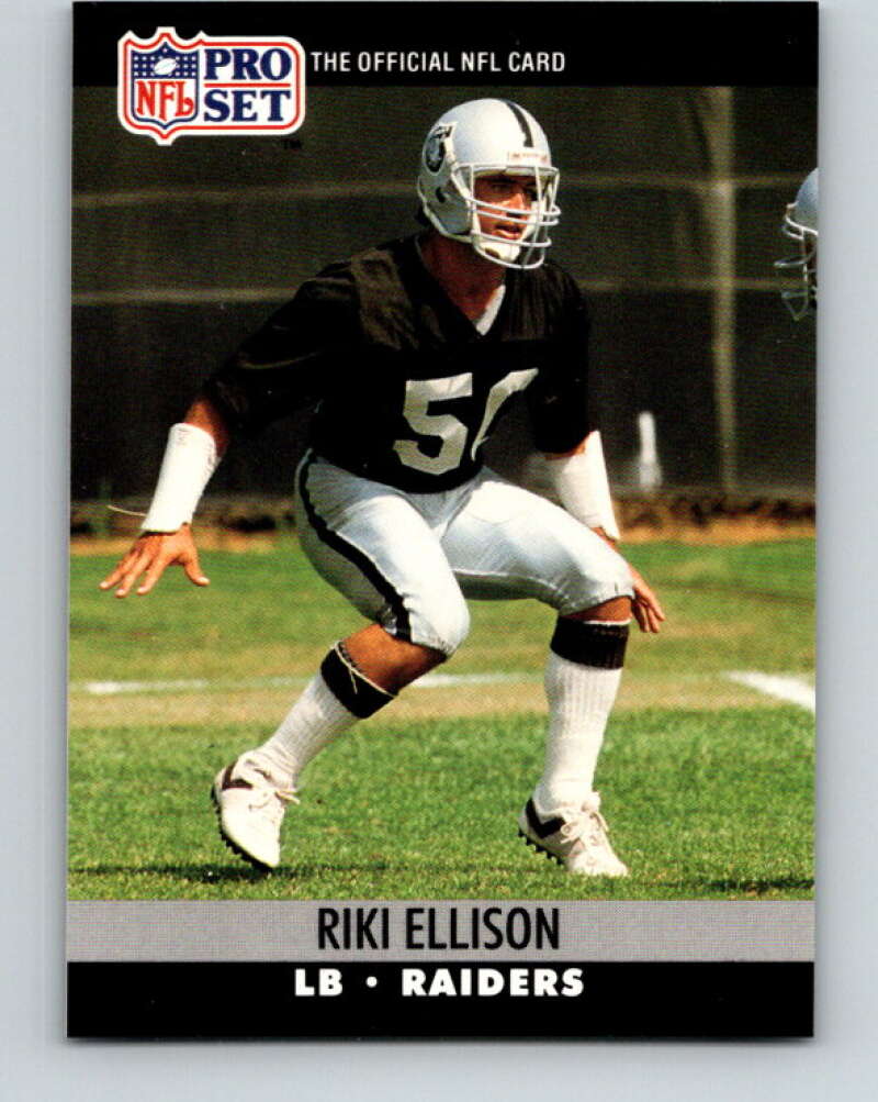 1990 Pro Set #543 Riki Ellison Mint Los Angeles Raiders Image 1