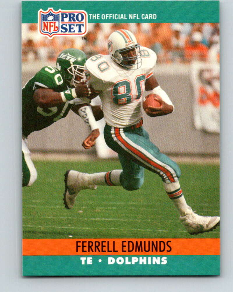 1990 Pro Set #560 Ferrell Edmunds Mint Miami Dolphins Image 1