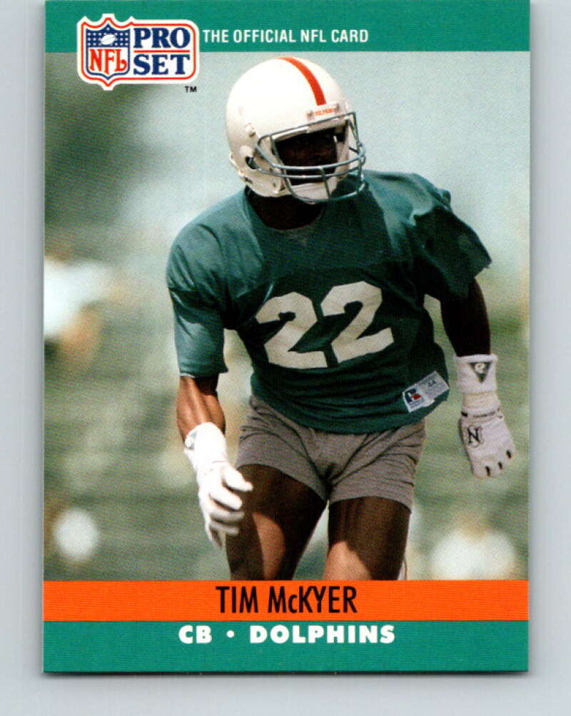 1990 Pro Set #561 Tim McKyer Mint Miami Dolphins Image 1