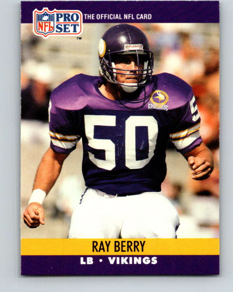 1990 Pro Set #566 Ray Berry Mint Minnesota Vikings Image 1