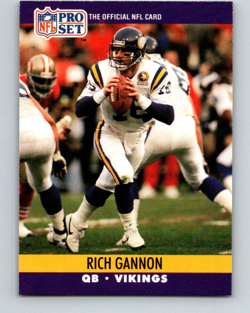 1990 Pro Set #568 Rich Gannon Mint RC Rookie Minnesota Vikings Image 1