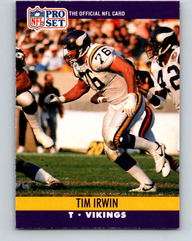 1990 Pro Set #569 Tim Irwin Mint RC Rookie Minnesota Vikings Image 1