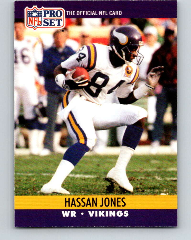 1990 Pro Set #570 Hassan Jones Mint Minnesota Vikings Image 1