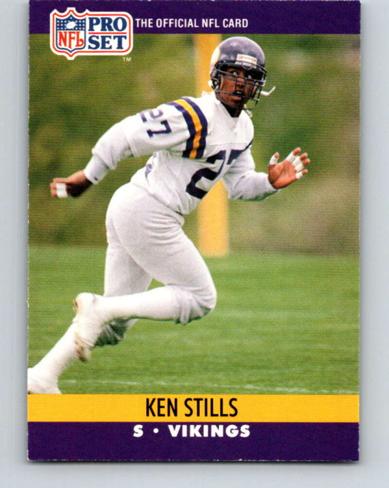 1990 Pro Set #574 Ken Stills Mint RC Rookie Minnesota Vikings Image 1