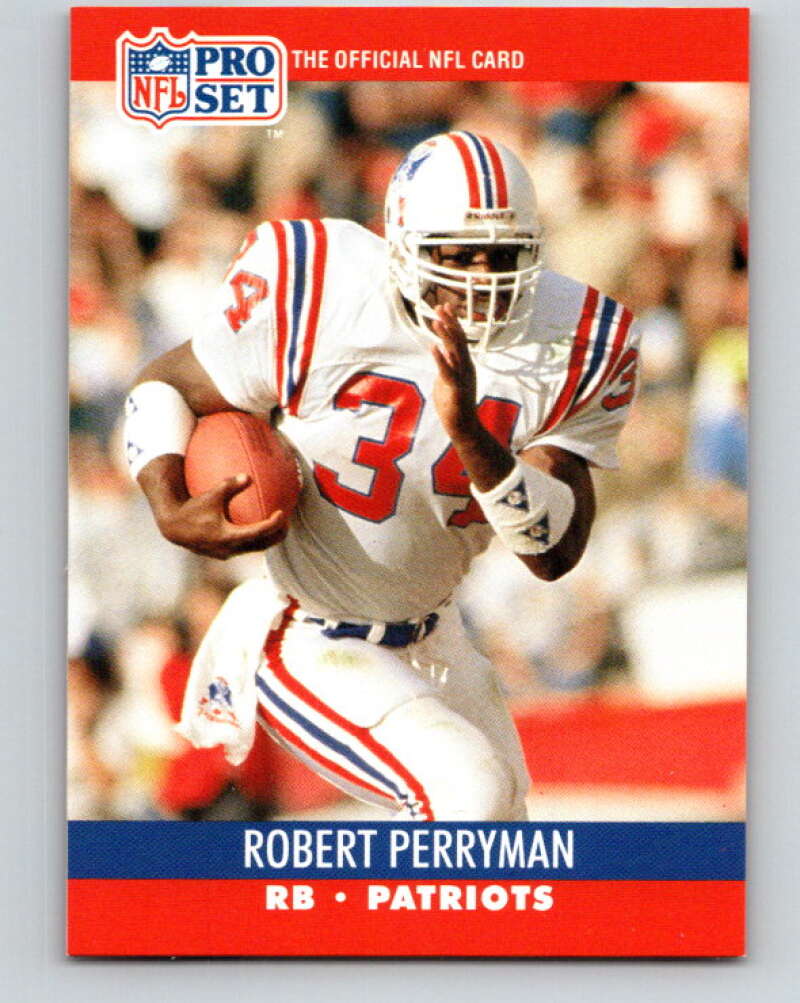 1990 Pro Set #578 Robert Perryman Mint New England Patriots Image 1