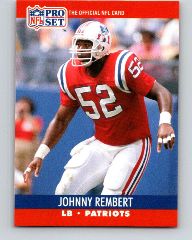 1990 Pro Set #581 Johnny Rembert Mint New England Patriots Image 1