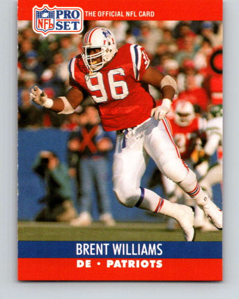 1990 Pro Set #583 Brent Williams Mint New England Patriots Image 1