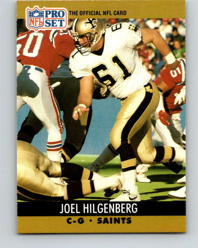 1990 Pro Set #588 Joel Hilgenberg Mint RC Rookie New Orleans Saints Image 1