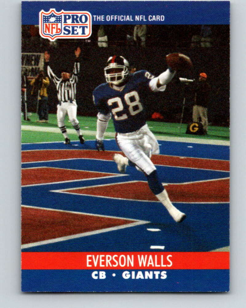 1990 Pro Set #767 Everson Walls Mint New York Giants