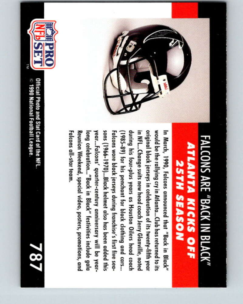 1990 Pro Set #787 Jerry Glanville Mint Atlanta Falcons Image 2