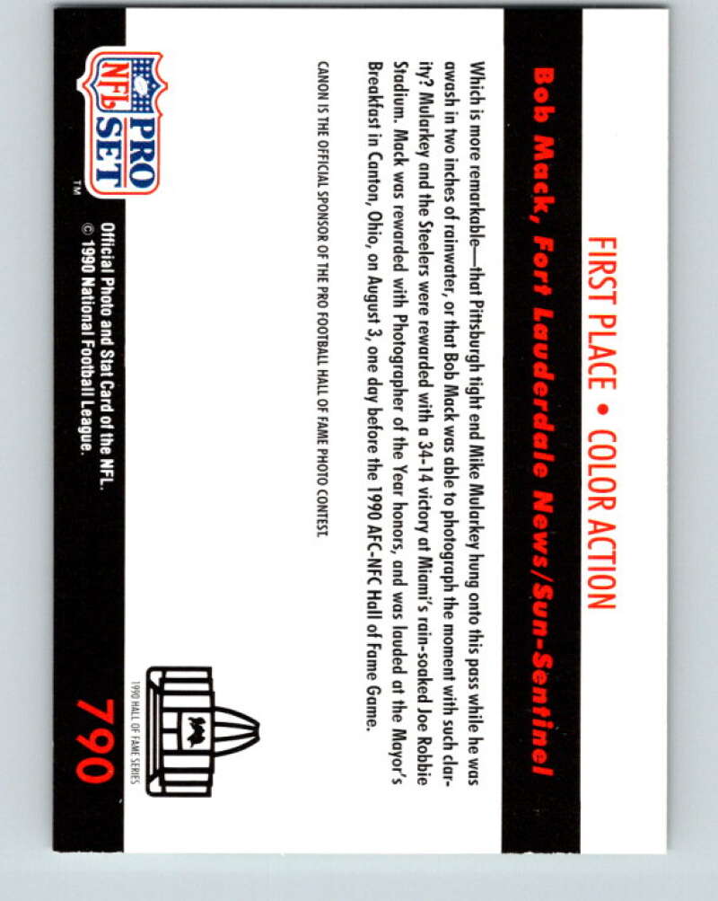 1990 Pro Set #790 Mike Mularkey Mint Pittsburgh Steelers