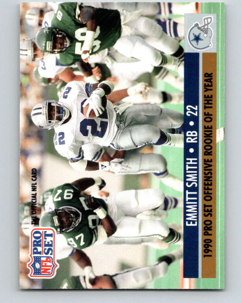 1990 Pro Set #800O Emmitt Smith Mint Dallas Cowboys