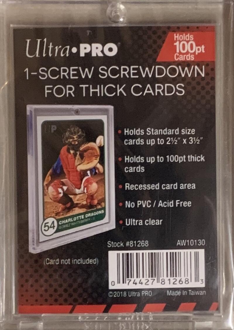 Ultra Pro 1-Screw Recessed 3x5 Card Screwdown 100pt - Holds up to 100pt Image 1