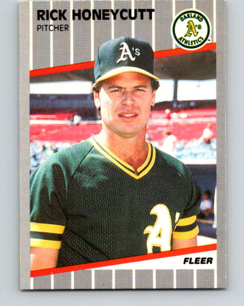 1989 Fleer #11 Rick Honeycutt Mint Oakland Athletics Image 1