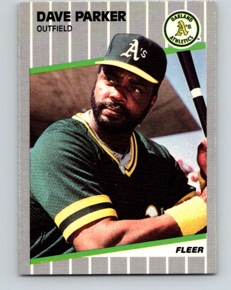1989 Fleer #19 Dave Parker Mint Oakland Athletics Image 1