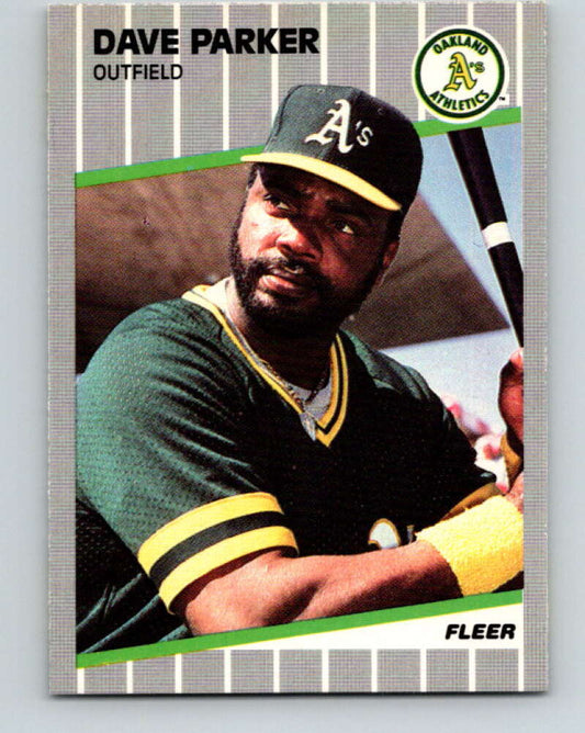 1989 Fleer #19 Dave Parker Mint Oakland Athletics  Image 1