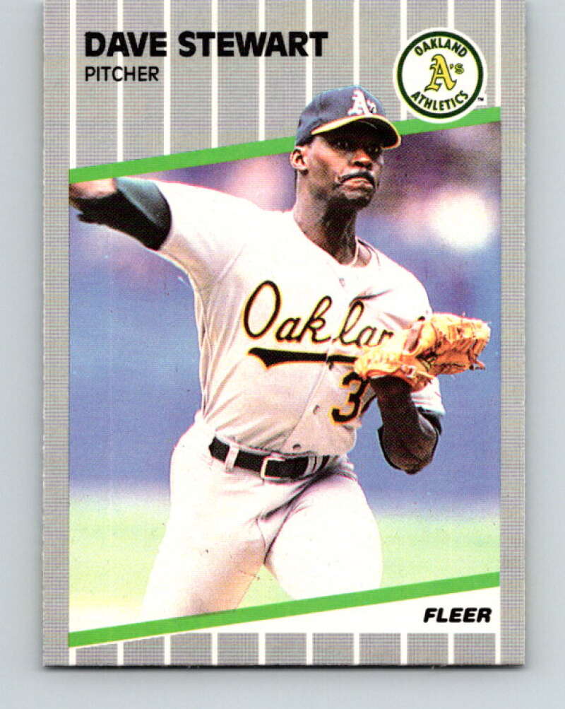 1989 Fleer #23 Dave Stewart Mint Oakland Athletics Image 1