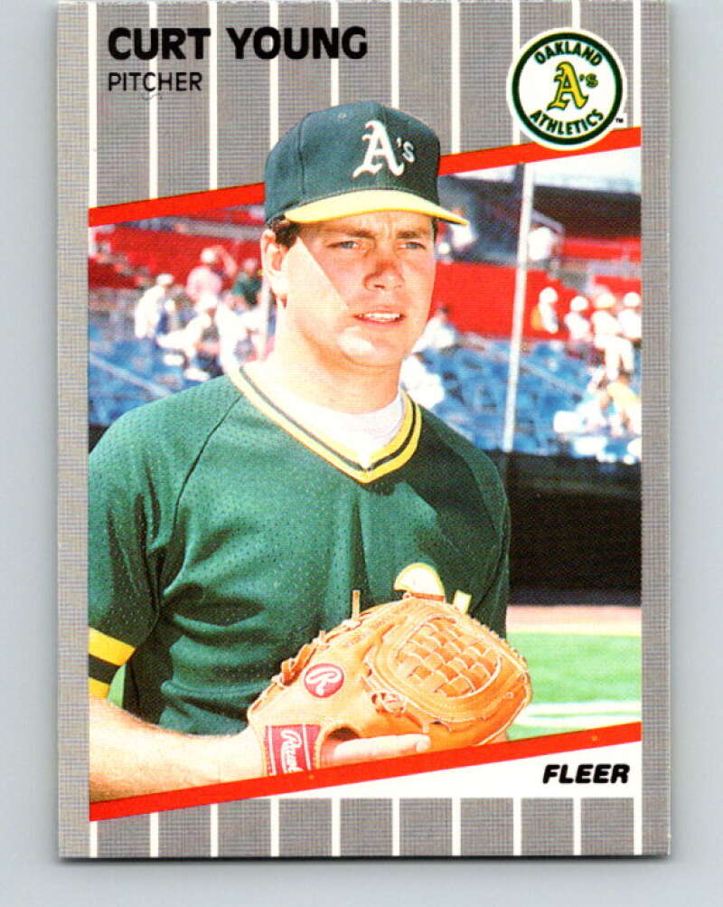 1989 Fleer #26 Curt Young Mint Oakland Athletics Image 1