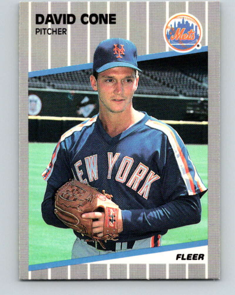1989 Fleer #31 David Cone Mint New York Mets Image 1