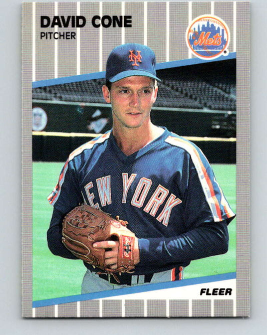 1989 Fleer #31 David Cone Mint New York Mets  Image 1