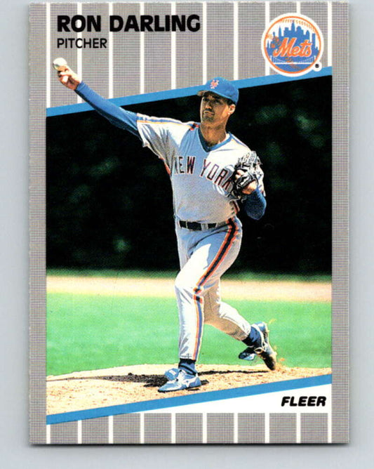1989 Fleer #32 Ron Darling Mint New York Mets  Image 1