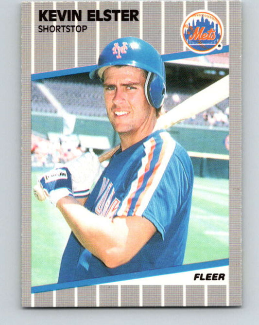 1989 Fleer #34 Kevin Elster Mint New York Mets  Image 1