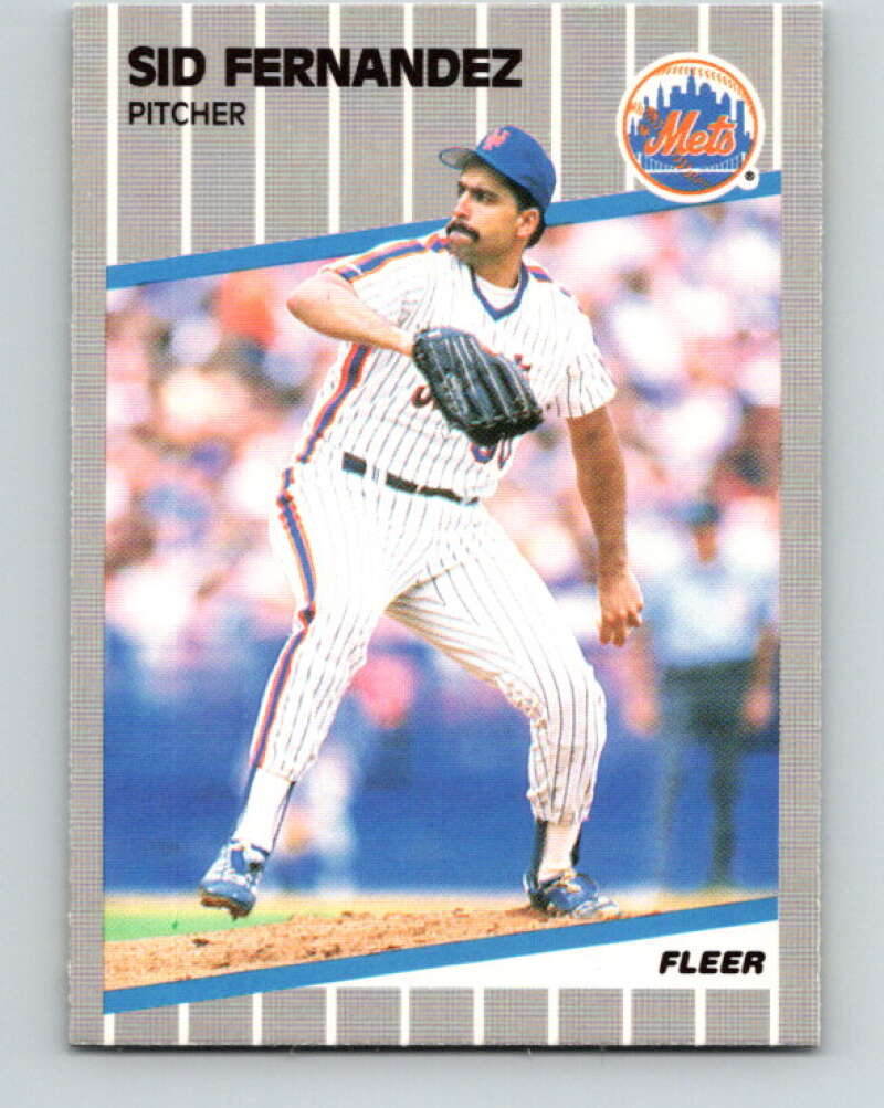 1989 Fleer #35 Sid Fernandez Mint New York Mets  Image 1