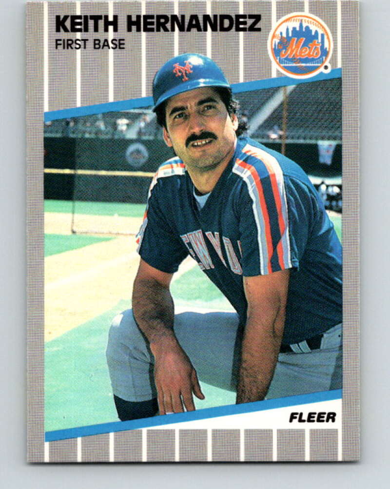 1989 Fleer #37 Keith Hernandez Mint New York Mets Image 1