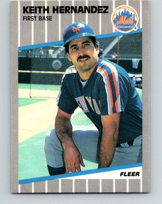 1989 Fleer #37 Keith Hernandez Mint New York Mets  Image 1