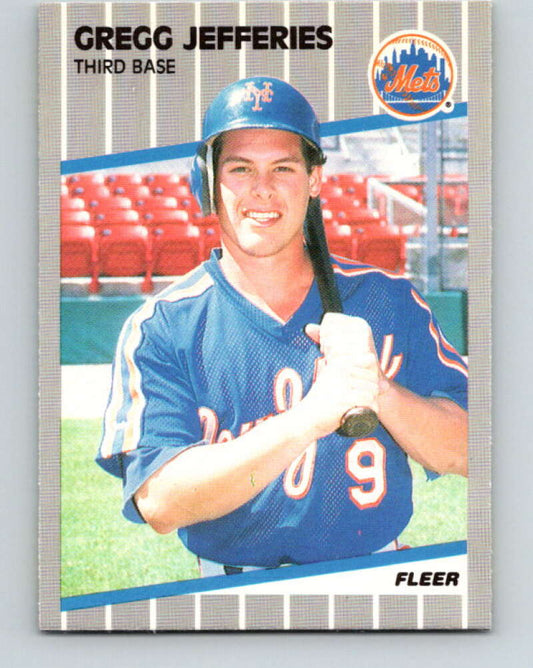 1989 Fleer #38 Gregg Jefferies Mint New York Mets