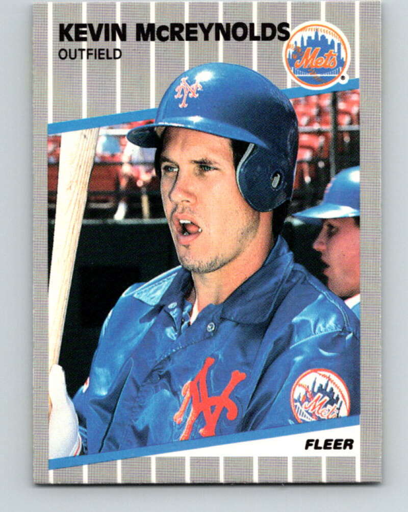 1989 Fleer #44 Kevin McReynolds Mint New York Mets Image 1