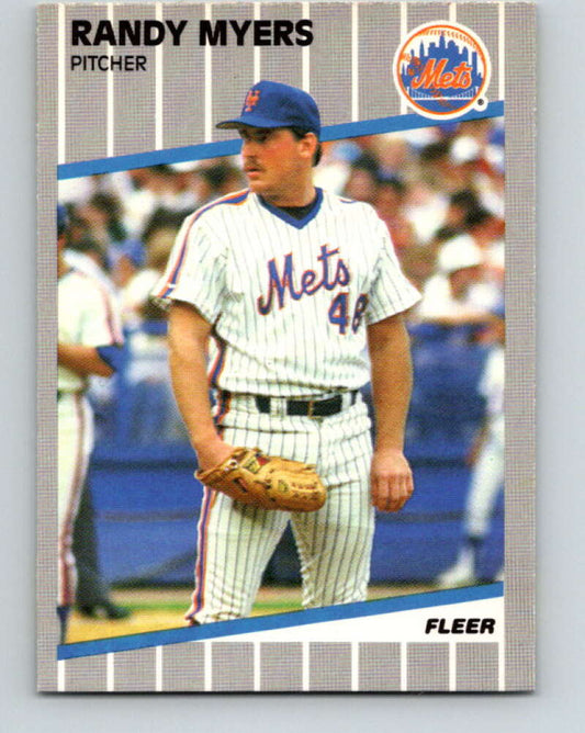 1989 Fleer #46 Randy Myers Mint New York Mets  Image 1