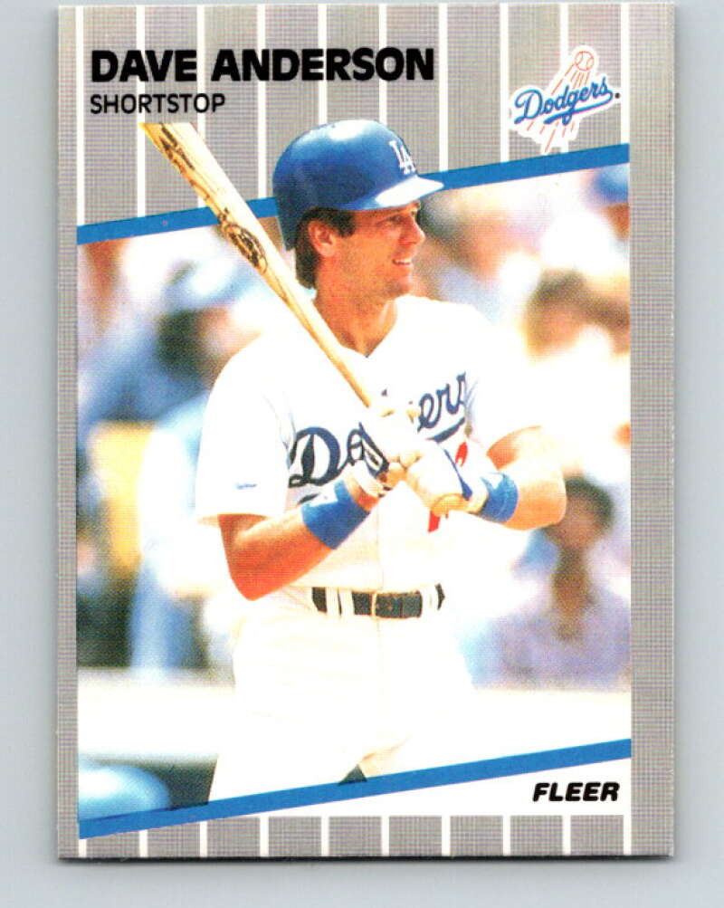 1989 Fleer #53 Dave Anderson Mint Los Angeles Dodgers Image 1