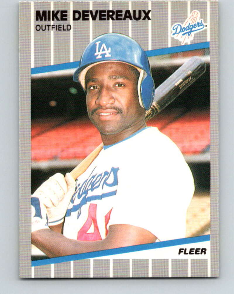 1989 Fleer #56 Mike Devereaux Mint Los Angeles Dodgers Image 1